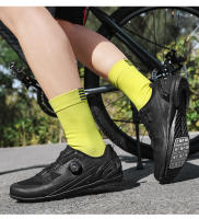 Zapatos De Ciclismo Para Hombre Y Mujer Blancos Transpirables SPD De Bloqueo Auto Racing Zapatillas De Bicicleta MTB Planas Talla 36-47 - details 16