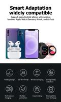 Smartphones Cargador Inalámbrico 3 en 1 Premium para Móviles, Watch y AirPods - Base de Carga Inalámbrica Qi Certificada, Estación Multifunction Compatibilidad Compatible con Smartphones y Reloj Inteligente-DiseCompacto Sin Cables - details 2