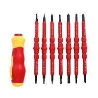 Juego De Destornilladores Aislados Cambiables 380V/13PCS 1000V Con Bits Magnéticos Herramientas De Reparación Para Electricistas - details 12