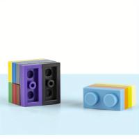 100PCS Bloques De Construcción Educativos Coloridos 1x2 Dots Tamaño MOC Compatible 3023 Figuras Delgadas Para Niños Juguete De Crea - details 6