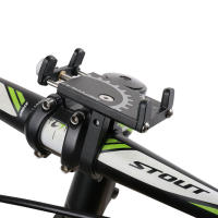 Soporte De Teléfono Para Bicicleta Y Motocicleta De Aleación De Aluminio Montaje En Manillar Compatible Con Móviles Negro - details 4