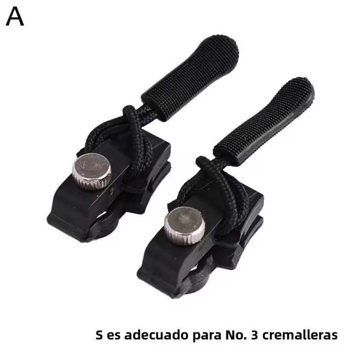 Kit De Reparación De Cremalleras Universal En 3 Tamaños Removible Y Instantáneo Accesorios De Costura Para Cremalleras Con Hebilla Mala - 1