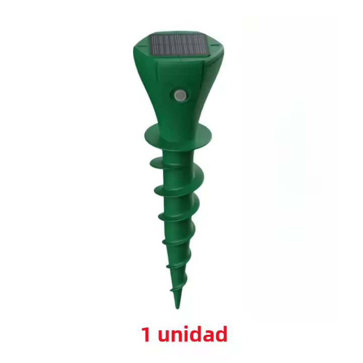Repelente De Mole Y Gopher Solar Eficiente Para Jardín Y Yarda Con Tornillo Ultrasonido Repelente De Pisos De Exterior Detergente De Groundhog - 1