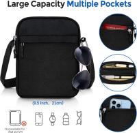 Bolso de hombro pequeño de Lona, Bolso bandolera ligero, Bolso Cruzado con múltiples bolsos de gran capacidad para hombre - details 0