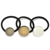 10pcs Base De Cabochón Para Accesorios De Cabello En Goma Y Cuerda Elástica Para Fabricación De Joyas DIY Y Manualidades - details 3