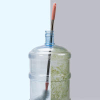 Cepillo De Limpieza Para Cesta De Ropa Con Varilla De Acero Inoxidable Y Dispensador De Agua Plástico Herramienta De Limpieza Del Hogar - details 10