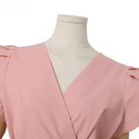 Vestido De Verano Elegante ZANZEA Para Mujer Moda OL Trabajo Corto Manga Vestido Casual Sólido A-Line Kaftan Sarafans Robe Femme - details 15