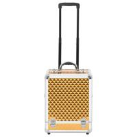 vidaXL Maletín trolley de maquillaje aluminio dorado 35x29x45 cm - details 1