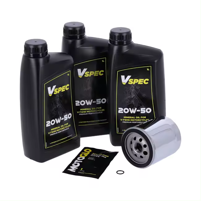 kit de aceite de motor para motocicleta. 20W50 MINERAL - HARLEY DAVIDSON Softail 99-17 / Dyna  99-17 - 1