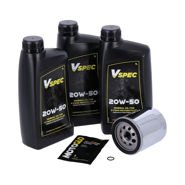 kit de aceite de motor para motocicleta. 20W50 MINERAL - HARLEY DAVIDSON Softail 99-17 / Dyna  99-17 - 1