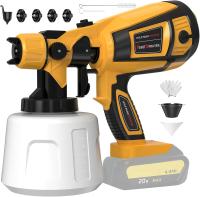 eléctrica inalámbrica, pulverizador de pintura portátil para el hogar, aerógrafo de revestimiento de acero para muebles de coche, de 18V batería Makita, 1000ML - details 2