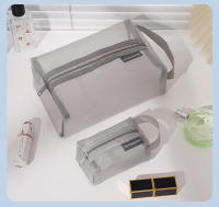 Bolsa de almacenamiento de malla de nailon sencilla, bolsa de lavado portátil para mujer, bolsa de viaje para el cuidado de la piel, bolsa de cosméticos transparente - details 3