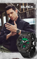 Reloj De Pulsera Deportivo Militar OFNS Para Hombre Estilo G Lujo Cuarzo Analógico Resistente Al Choque Con Pantalla LED Y Digital Impermeable 5Bar - details 10