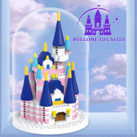 Castillo De Fantasía Rosa Para Niñas Bloques De Construcción Micro Para Niños Y Niñas De 6 a 12 Años Juego De Rompecabezas De Plástico Sin Baterías - details 0