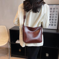Bolso De Hombro Para Mujer Gran Capacidad Estilo Casual Para Trabajo Y Escuela Color Sólido Cierre De Cremallera Material PU - details 10
