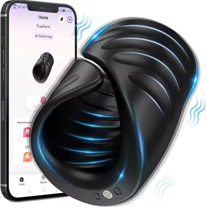 Estimulador De Glans Para Hombres Con Control Remoto Y APP Vibrador De Entrenamiento De Cabeza De Pene Con Anillo Retardador - 1