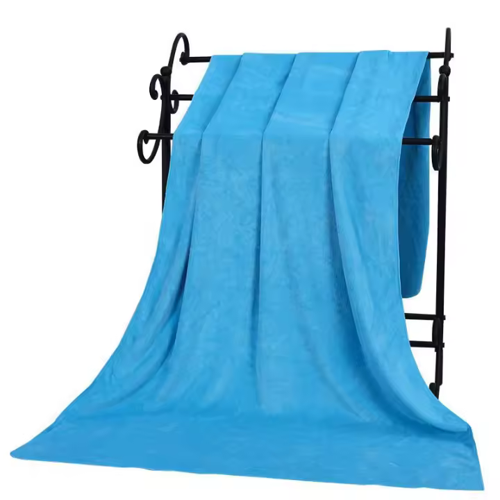 Toalla De Baño Grande Y Gruesa De Microfibra Absorbente Y Secado Rápido Para Natación Fitness Deportes Salon De Belleza Playa - 1