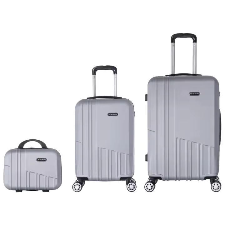 Conjunto de 3 Maletas de Viaje : Carcasa Ligera de ABS, Cerradura Numérica, 4 Ruedas Giratorias 360°, Asa Telescópica de Aluminio  Juego de Maletas.  Set Trolley Maleta Cabina Equipaje de Mano (M006 1688 2688 7DIAS) - 1