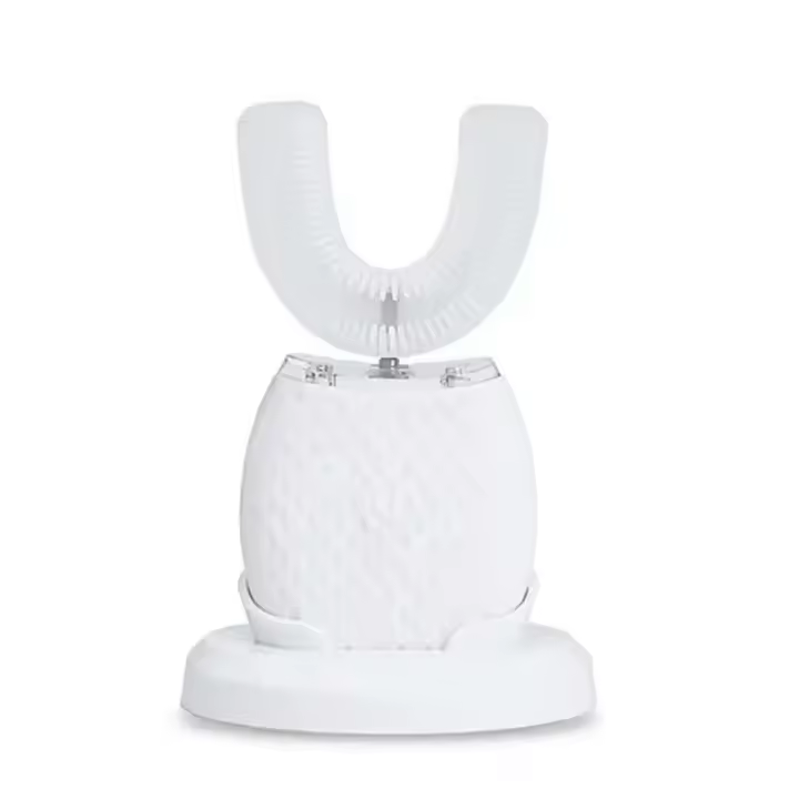 Cepillo De Dientes Eléctrico En Forma De U Limpiador Oral De Alta Frecuencia Con Cepillos Suaves Para Blanqueamiento De Dientes Adecuado Para Adultos - 1
