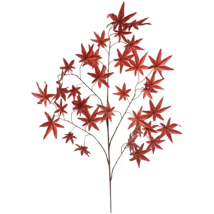 Poenia Arte Floral - Ramo de Hoja Arce Otoñal Artificial 72cm - Pack de 3 - REF 630783 - Decoración Otoñal - 1