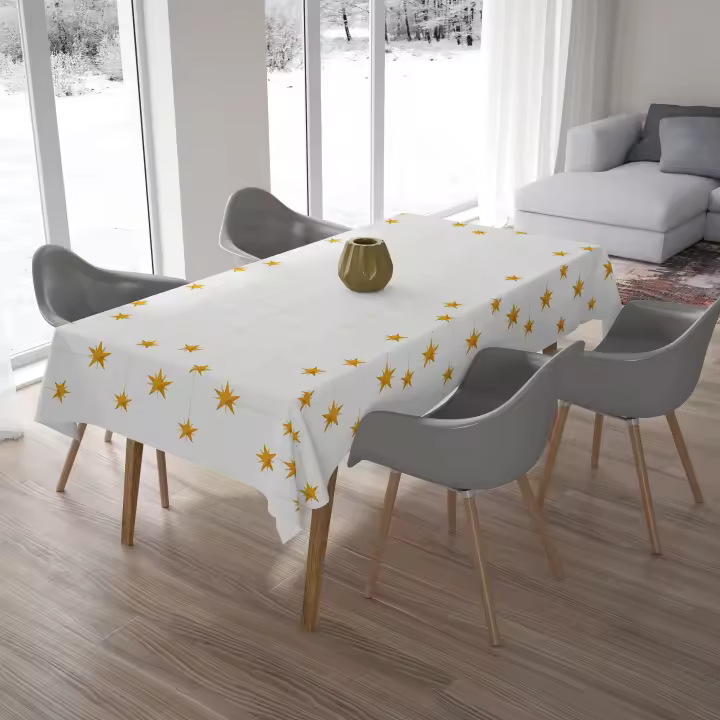 Tesson - Mantel 100% algodón con motivos navideños, diseño original. Ideal para vestir su mesa en cualquier estación del año - 1