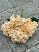 Gran Tamaño 5 Cabezas De Flores Artificiales Hydrangea En Blanco Y Rosa Para Boda Decoración De Fiesta En Casa Flores Silken Para Arreglo De Novia - details 29