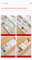 Organizador De Cocina 2PCS Caja De Expansión Para Palillos Y Utensilios De Cocina Divisor De Cajón Almacenamiento De Maquillaje Estilo Japonés Material Plástico - details 9