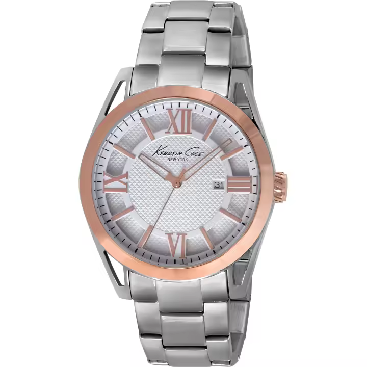 Kenneth Cole Reloj analogico para Hombre de Cuarzo con Correa en Acero Inoxidable IKC9373 - 1