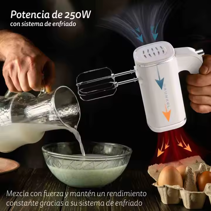 Amasadora AM-25G - 250W - 5 velocidades y  accesorios múltiples - 1