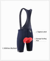RION Shorts Ciclismo Para Hombre MTB Con Alforjas Y Suspensores Tights De Verano Bicicleta De Montaña Biker Bibs Con Almohadilla 3D 5H Pierna Sin Costuras - details 12