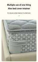 4Pcs Clip Para Sábana Invisible Con Cinta De Bloqueo Soporte Para Sábanas De Cama Fijador De Funda De Cama Material Poliéster/Celulosa - details 5