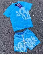 Conjunto deportivo informal de moda para hombre y mujer, estilo streetwear hip-hop europeo y americano, parte superior de manga corta con estampado de letras, holgado, para verano. - details 6