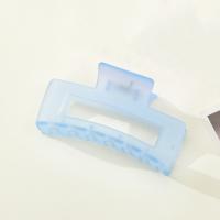 Pinza Para El Cabello De Plástico Mate De Color Puro Tendencia Para Mujeres Accesorios De Pelo Clips Rectangulares Pastel Grandes - details 9
