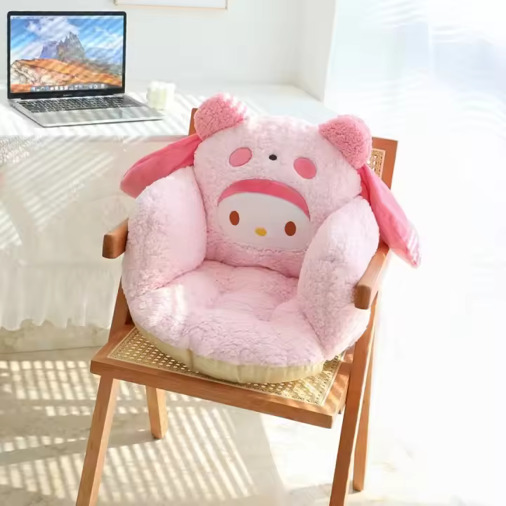 Cojín De Asiento Cómodo Kuromi My Melody Suave Y Cálido Para Glúteos Anime Cinnamoroll Antideslizante Para Silla Estilo Japonés - 1