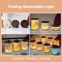 Lámpara De Noche Portátil Plegable USB Estilo Japonés Creativa Para Regalo Decoración De Habitación Y Estudio Luz De Mesa LED - details 10