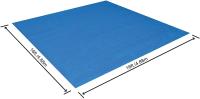 Tapiz de suelo protector cuadrado (manto/lona) de plástico Bestway para la protección de la base de piscinas desmontables, evita pinchazos. Distintos tamaños disponibles - details 9