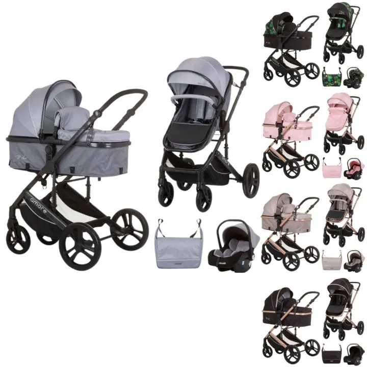 CHIPOLINO Carrito de Bebé Trío convertible AMORE hasta 22 kg de Chipolino - 1