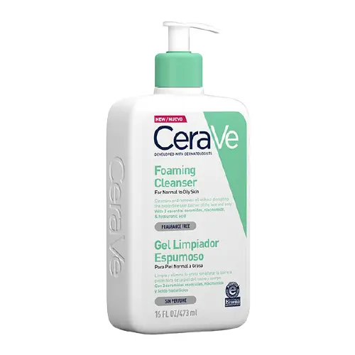 Cerave Gel Limpiador Espumoso 473ml para una Limpieza Facial Profunda - 1