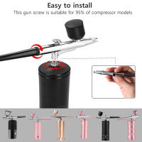 Pistola De Aerógrafo Para Uñas Con Copos Y Kit De Limpieza Repuesto Para Pintura De Uñas Herramienta De Belleza Multifuncional Metal - details 1