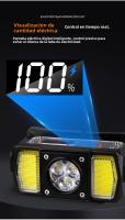 Lámpara De Cara COB LED Potente Con Sensor Luz De Trabajo Recargable Tipo-C Impermeable Para Camping Pesca Y Búsqueda - details 9