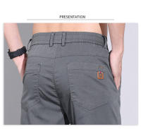 Pantalones Casuales De Algodón De Calidad Superior Para Hombres Estilo Recto Cierre De Cremallera Pantalones De Todas Las Estaciones - details 14