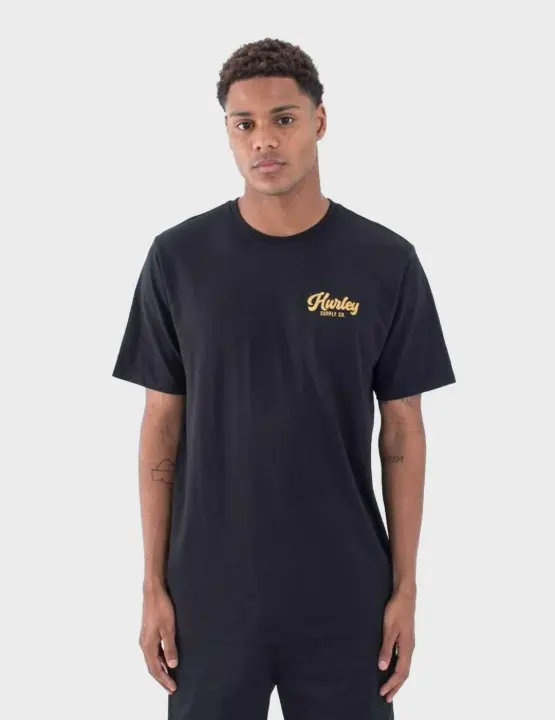 Hurley Raceway Slub camiseta gris para hombre - 1
