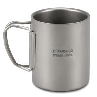 TOMSHOO Taza De Café Y Té De Titanio De Doble Pared 220/350/450/600ml Para Uso En Casa Oficina Exterior Camping Y Senderismo - details 14