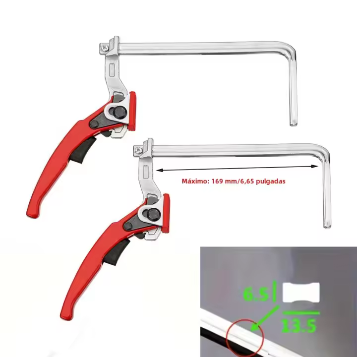 2PCS Juego De Abrazaderas Rápidas Para Carpintería 160x60mm Compatible Con Sistema De Guía Y MFT Herramientas Manuales De Alta Calidad - 1