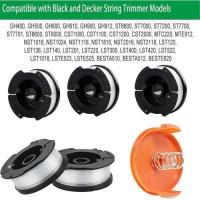 Carrete de Hilo para recortadora de Hilo Black and Decker, 12 Carretes de Hilo para recortadora de Hilo, 3 cubiertas de Carrete Y 2 resortes. - details 0