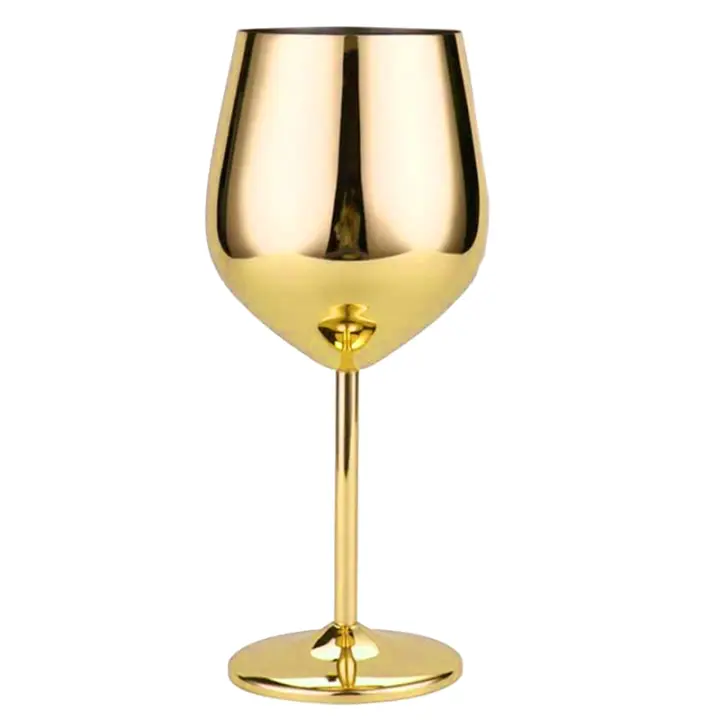 Vaso De Vino De Acero Inoxidable 500ml Creativo Goblet De Coctel Vaso De Champán Para Casa Bar Restaurante - 1