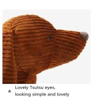 Cojín De Peluche De Perro Dachshund Suave Y Duradero Para Abrazar Decoración De Sofa Regalo Para Niños Forma Larga Tamaño 47in - details 9