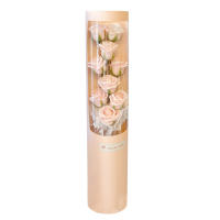 Regalo De Día De San Valentín Bouquet De Rosas Artificiales En Caja De Jabón Creativo Para Novia Mujer Cumpleaños Regalo Para Madre - details 2