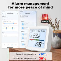 Sensor De Temperatura Y Humedad WIFI Interior Con Pantalla LCD Iluminada Soporte Alexa Google Tuya Smart Higrómetro Termómetro - details 10