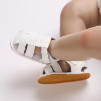 Zapatos Para Bebé Recién Nacidos 0-18M Primera Etapa De Caminar Verano PU Suave Caucho Antideslizante Sandalias Para Niños Y Niñas - details 9